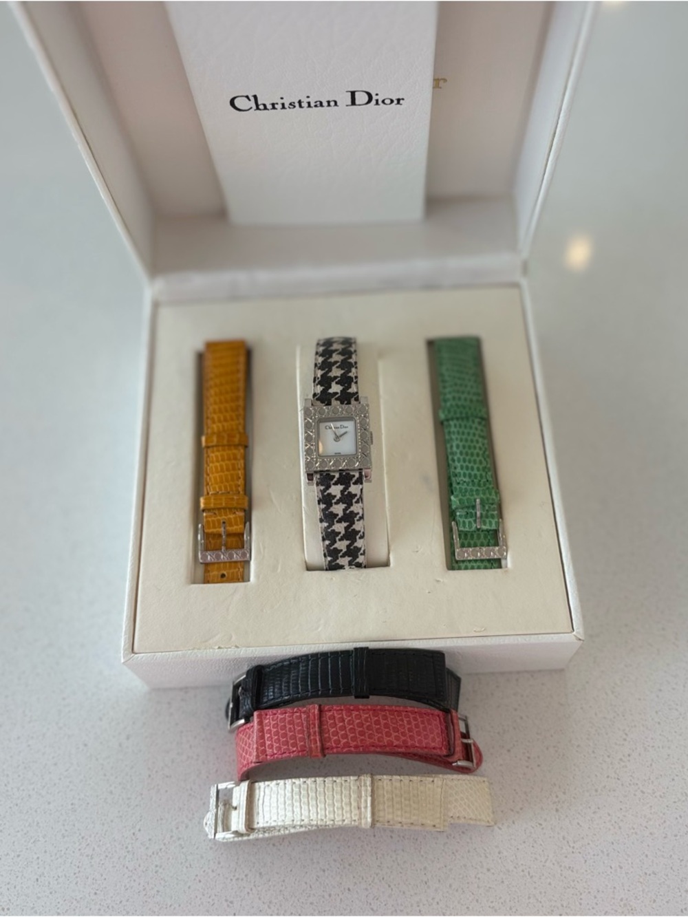 Christian Dior Interchangeable Strap Ladies Watch - Multicolor Straps - Picture 4 of 11
